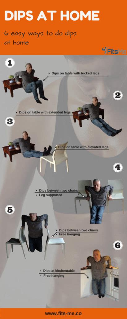 Chest Dips No Equipment