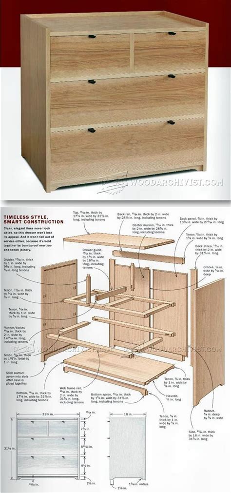 chest of drawers plans woodsmith