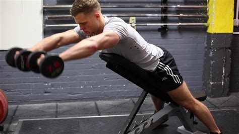 Chest Supported Dumbbell Front Raise