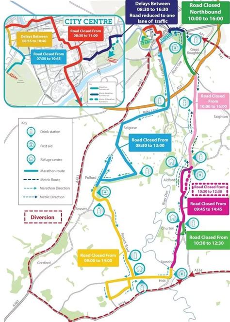 chester marathon 2023 road closures