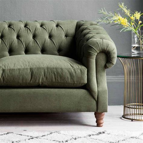 Popular Chesterfield Sofa Bed Green For Small Space