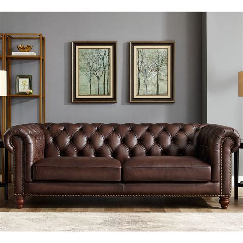 List Of Chesterfield Sofa Leather Brown New Ideas