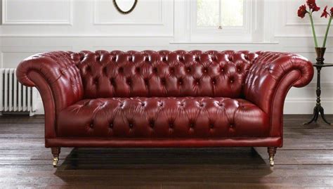 New Chesterfield Sofa Leather Red Best References