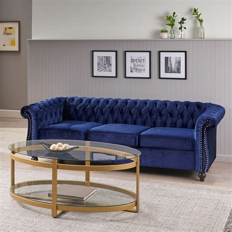Popular Chesterfield Sofa Tufted Velvet With Low Budget
