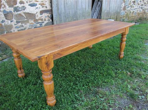 chestnut wooden kitchen farm tables