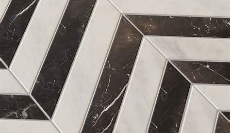Rustico Tile & Stone MeaLu Chevron 8" x 8" Cement Field Tile in Black