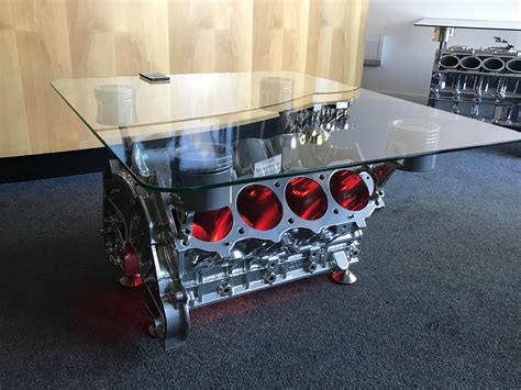 chevy engine coffee table