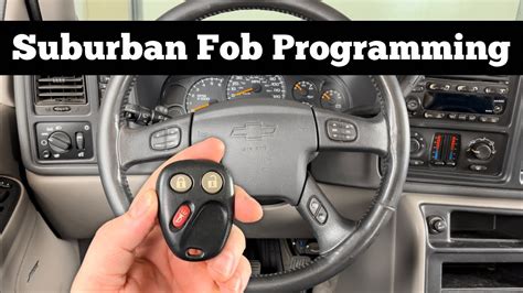 chevy suburban key fob programming