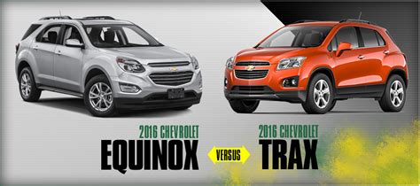 chevy trax size comparison