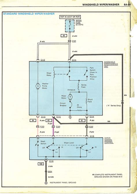 Decoding Wiper Motor Wiring