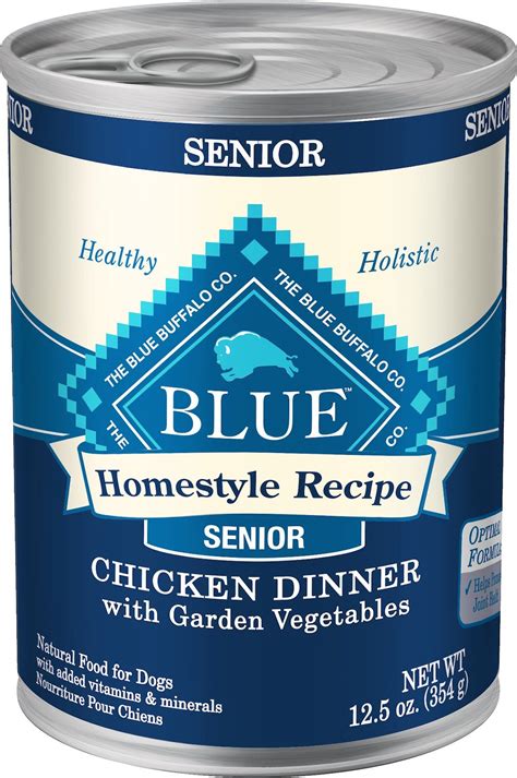 BLUE BUFFALO Freedom Senior Chicken Recipe GrainFree Dry Dog Food, 4