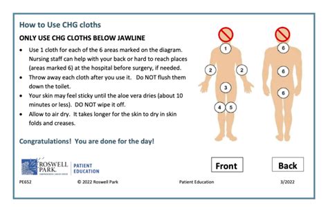 Chg Baths Before Surgery