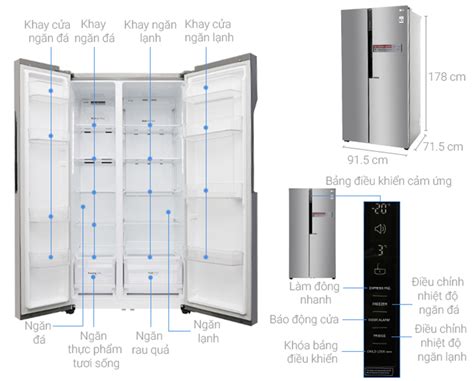 chiều cao tủ lạnh tiêu chuẩn