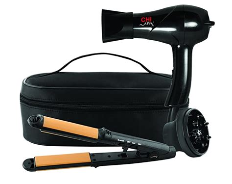 chi blow dryer and flat iron set