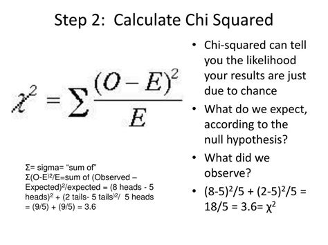 chi-square calculation