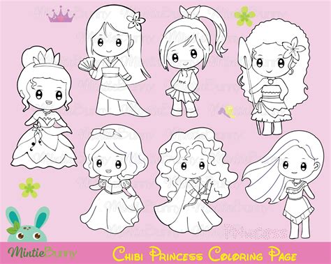 weedtime.us:chibi disney princesses coloring pages