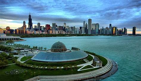 Chicago Skyline View From Planetarium Adler Google Search Adler