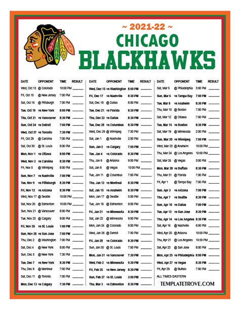 chicago blackhawks schedule 2021 pdf