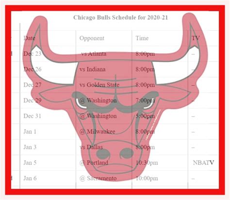 chicago bulls schedule 2020 21