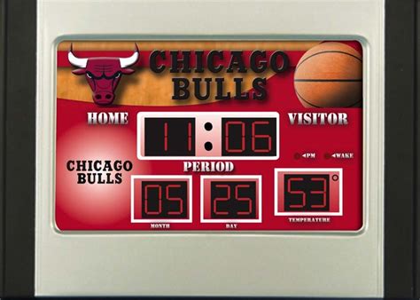 chicago bulls scoreboard clock