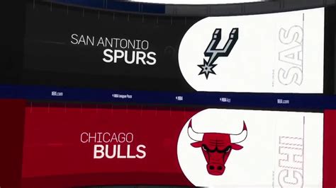 chicago bulls vs. san antonio spurs youtube