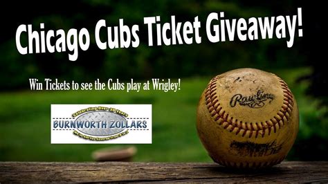chicago cubs baseball tickets giveaway