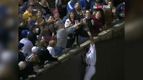 chicago cubs fan who interfered with ball