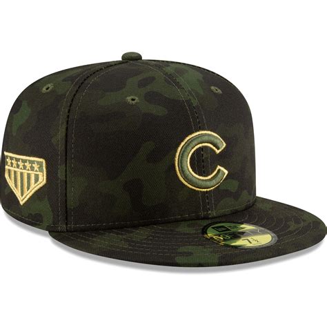 chicago cubs fitted camo hat