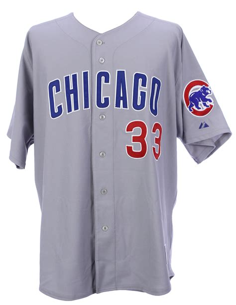 chicago cubs game worn jersey
