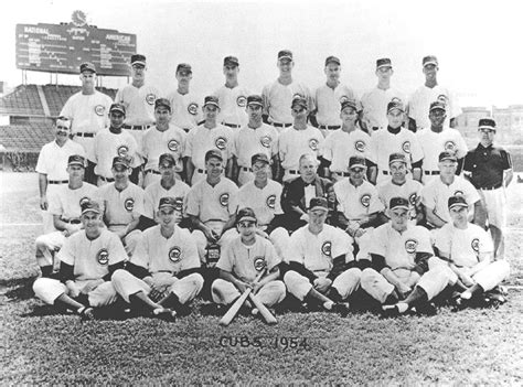 chicago cubs roster 1954