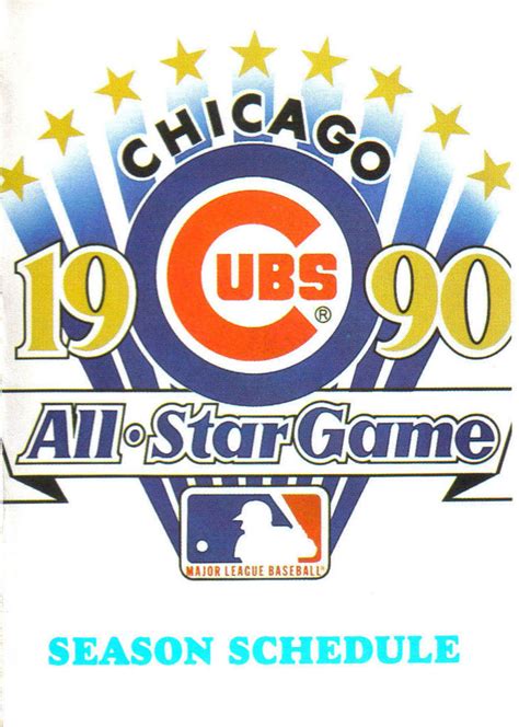 chicago cubs schedule 1990