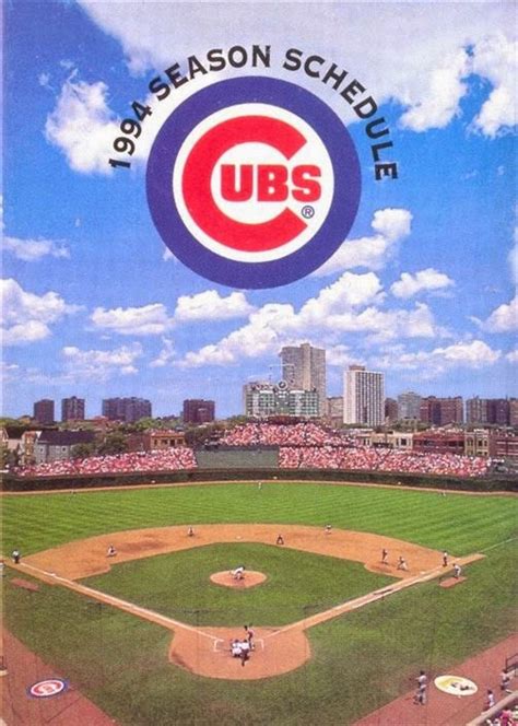 chicago cubs schedule 1994