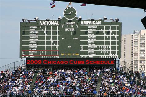 chicago cubs schedule 2009 results