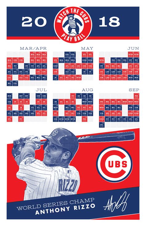 chicago cubs schedule 2018
