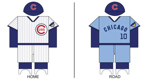 chicago cubs uniforms by year