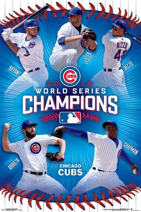 chicago cubs world series poster