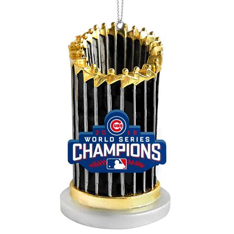 chicago cubs world series trophy ornament
