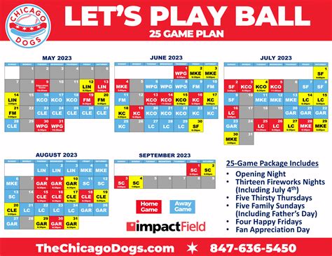 Uncover Chicago Dogs' Exciting 2023 Schedule: When to Catch the Hot Dogs!