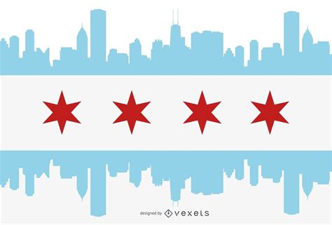 chicago flag svg free
