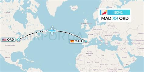 chicago madrid flight time