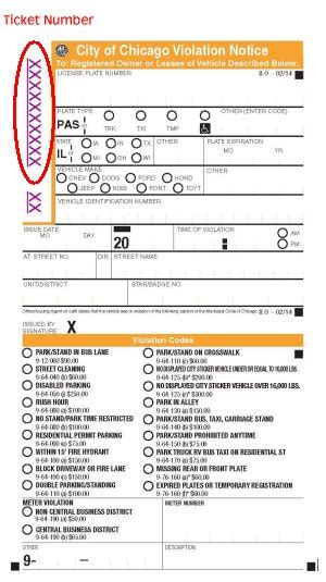chicago parking ticket