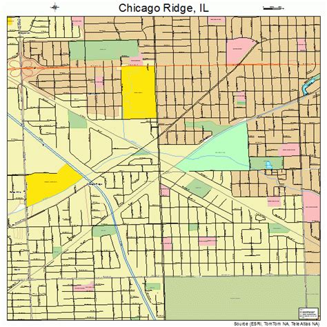 Chicago Ridge Il Map