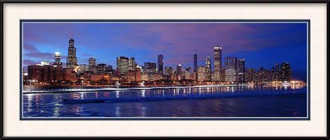 chicago skyline framed picture