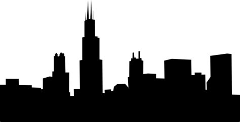 chicago skyline transparent background