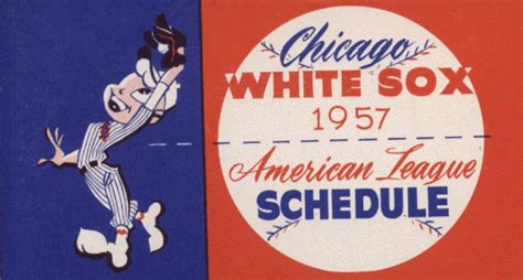 chicago white sox 1957 schedule