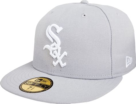 chicago white sox fitted hat grey under visor