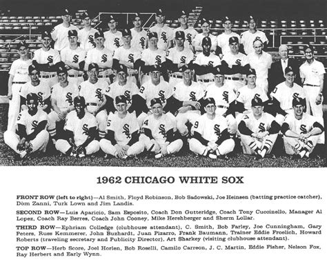 chicago white sox roster 1962