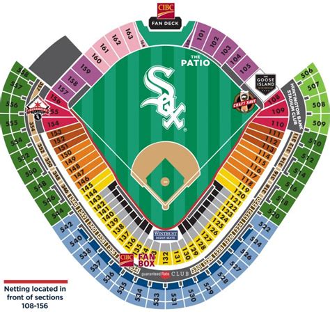 chicago white sox stadium map