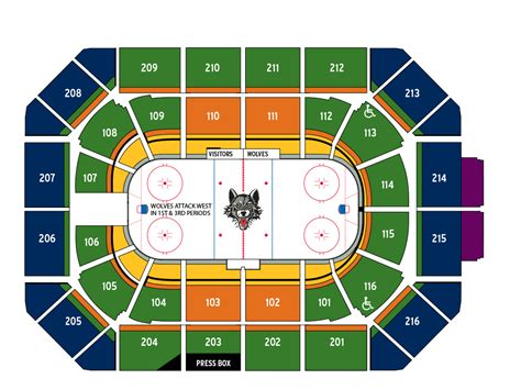 chicago wolves hockey game seating