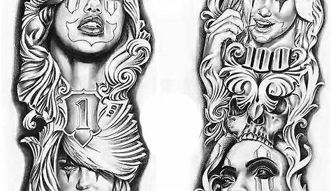Chicano style tattoo drawing | Chicano art tattoos, Chicano art